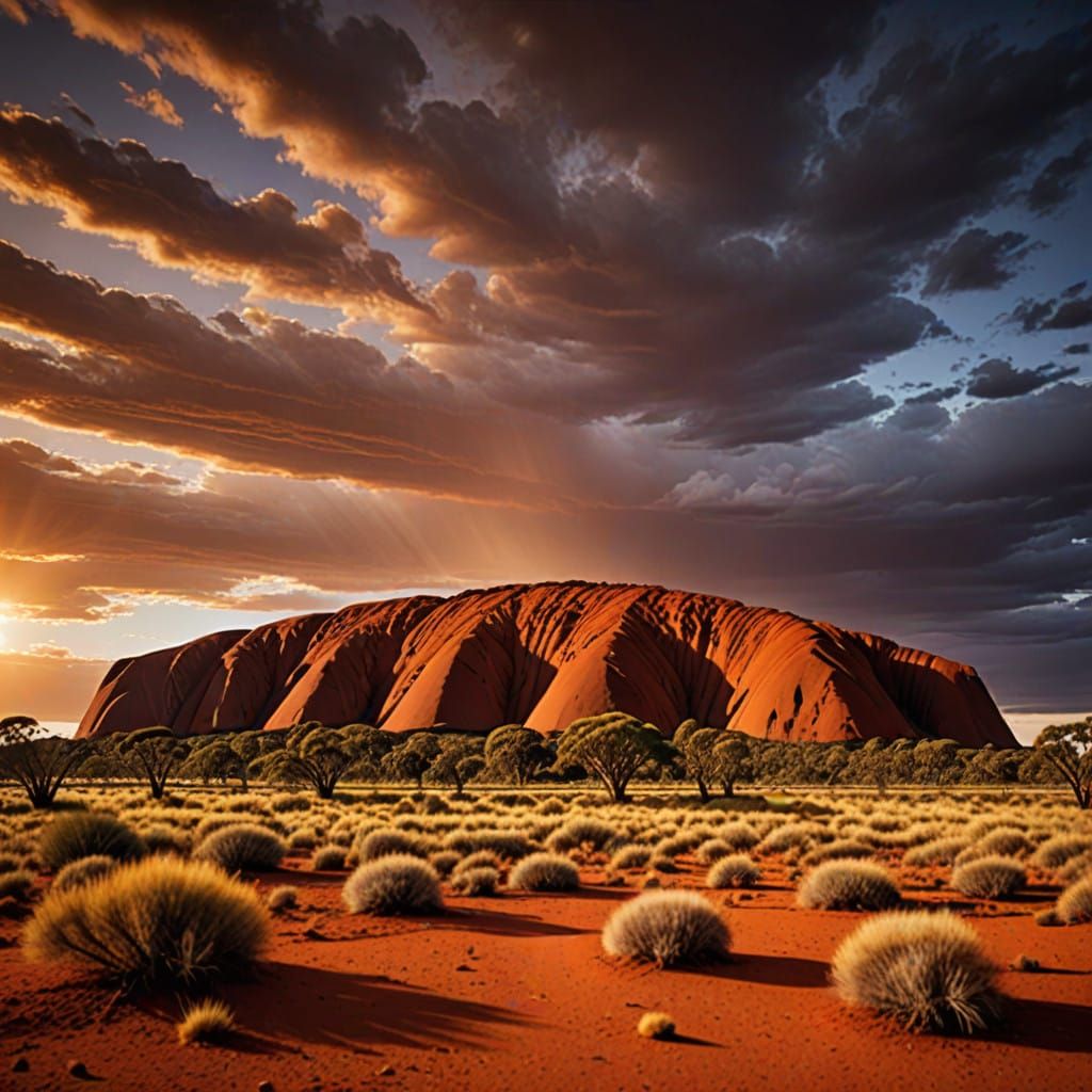 Uluru Australia in Cinematic HDR