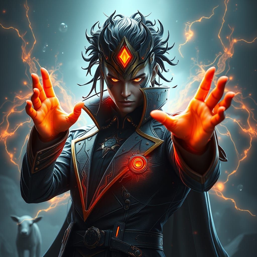 Master Mind Excello Psychic Super-Genius Matte Painting