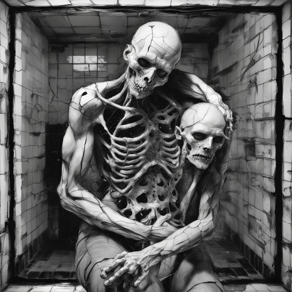 Tender Embrace: An AI-Generated Image of Affection