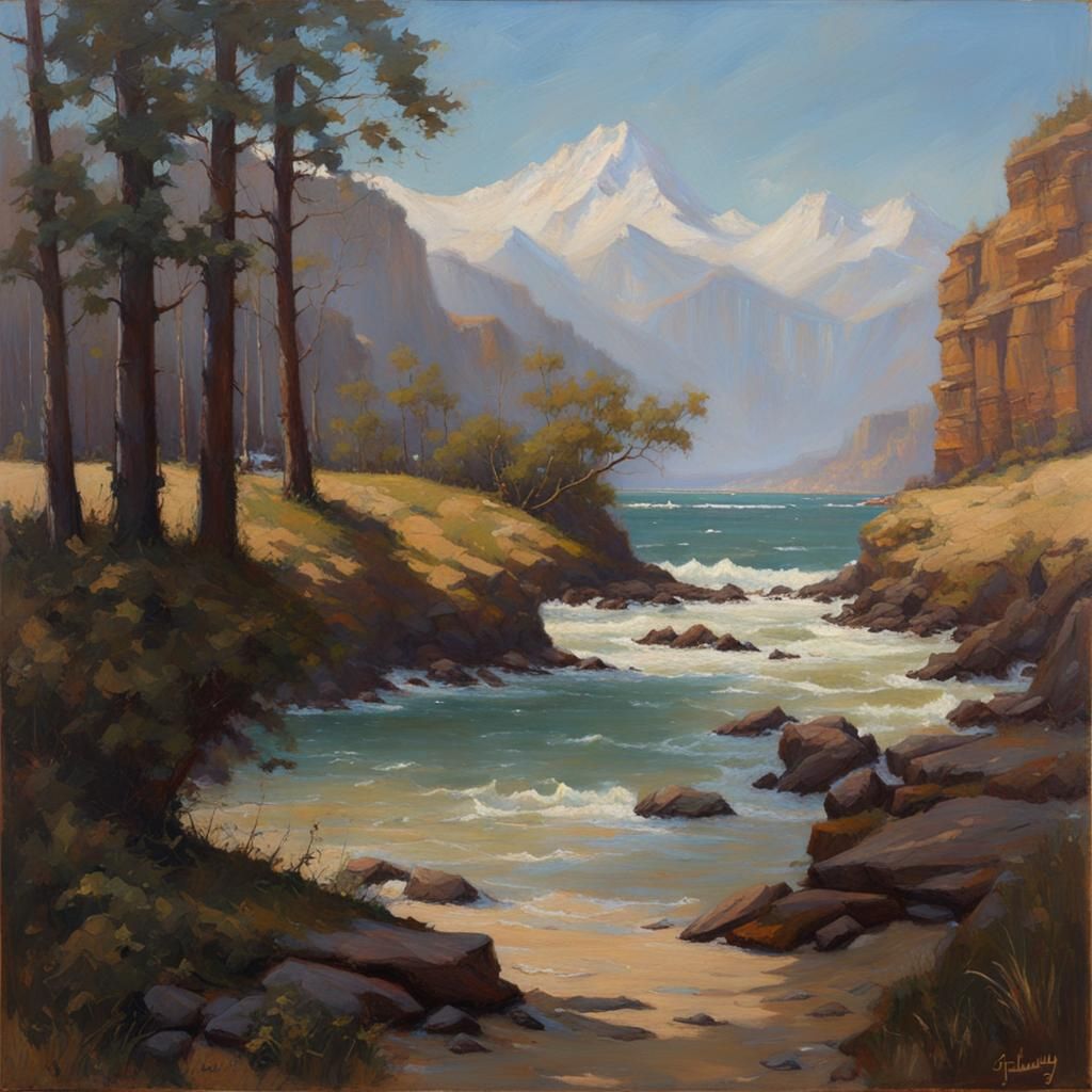 Ethereal Oil Painting of Aesthetic Belief