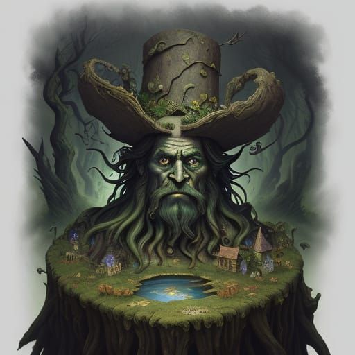 Surreal Leprechauns Emerge From Well at Dawn