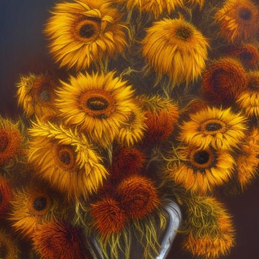 Fading Suns: The Elegy of Wilting Sunflowers