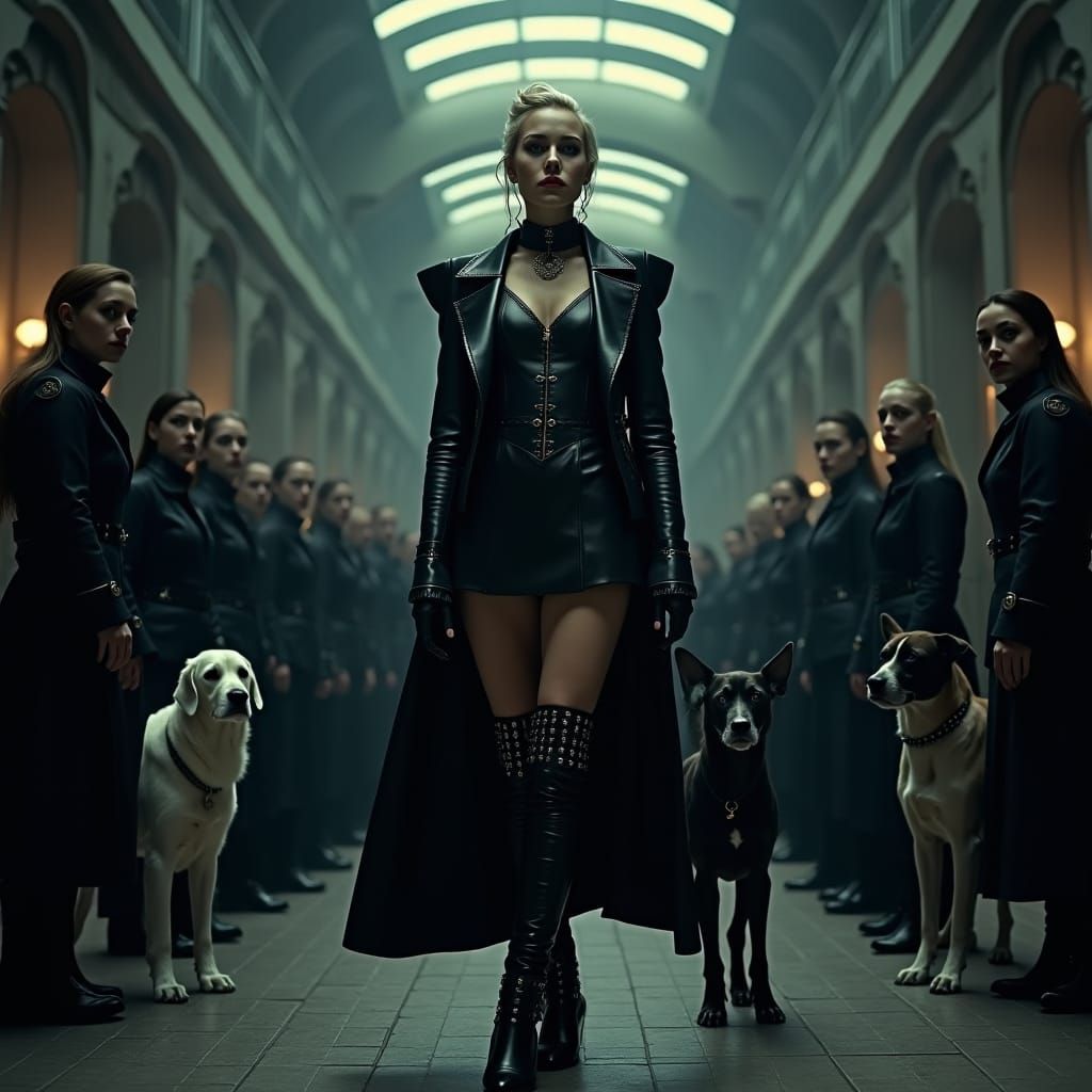 Stern Governess Instructs Guards in City State of Prison