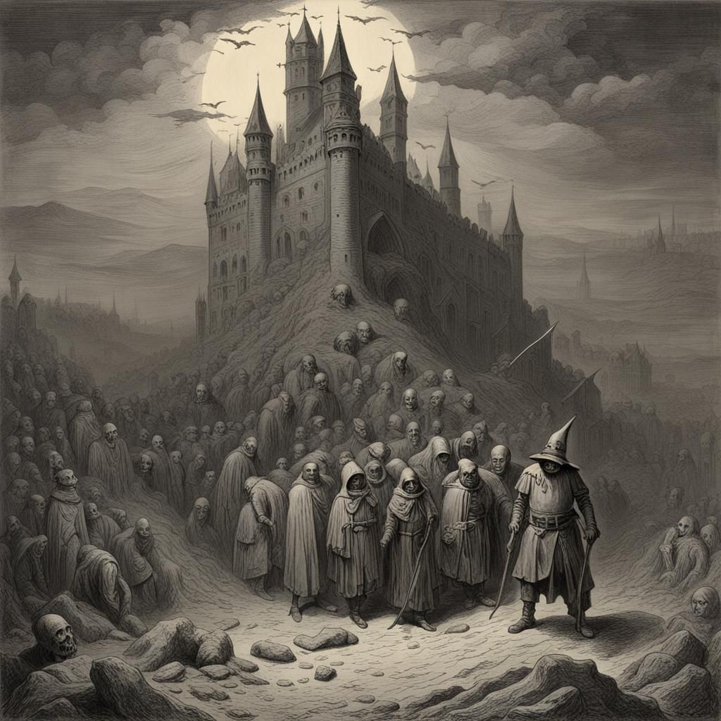 Gothic Horror Kingdom of Fools Illustration