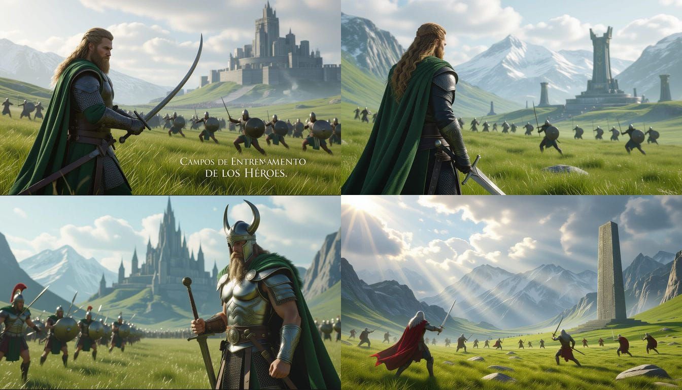 Asgard's Training Grounds: Gods and Warriors in Hyperrealist...
