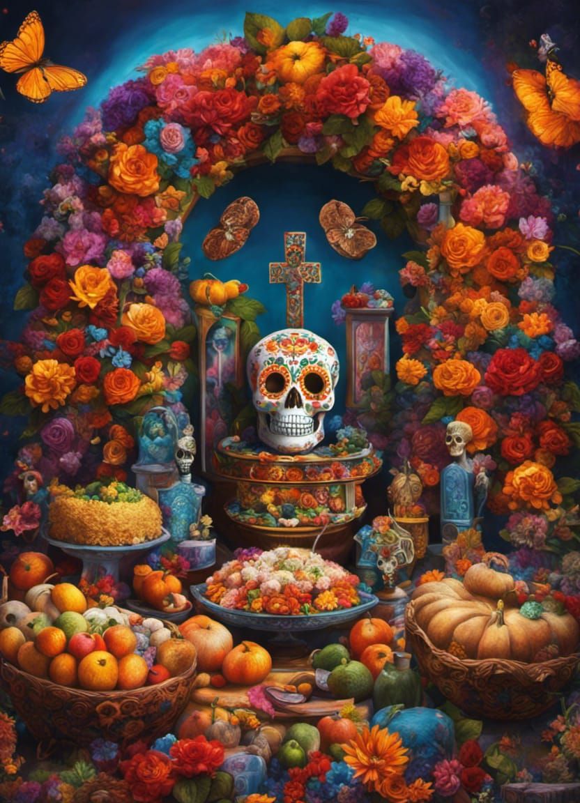Día de los Muertos ofrenda
