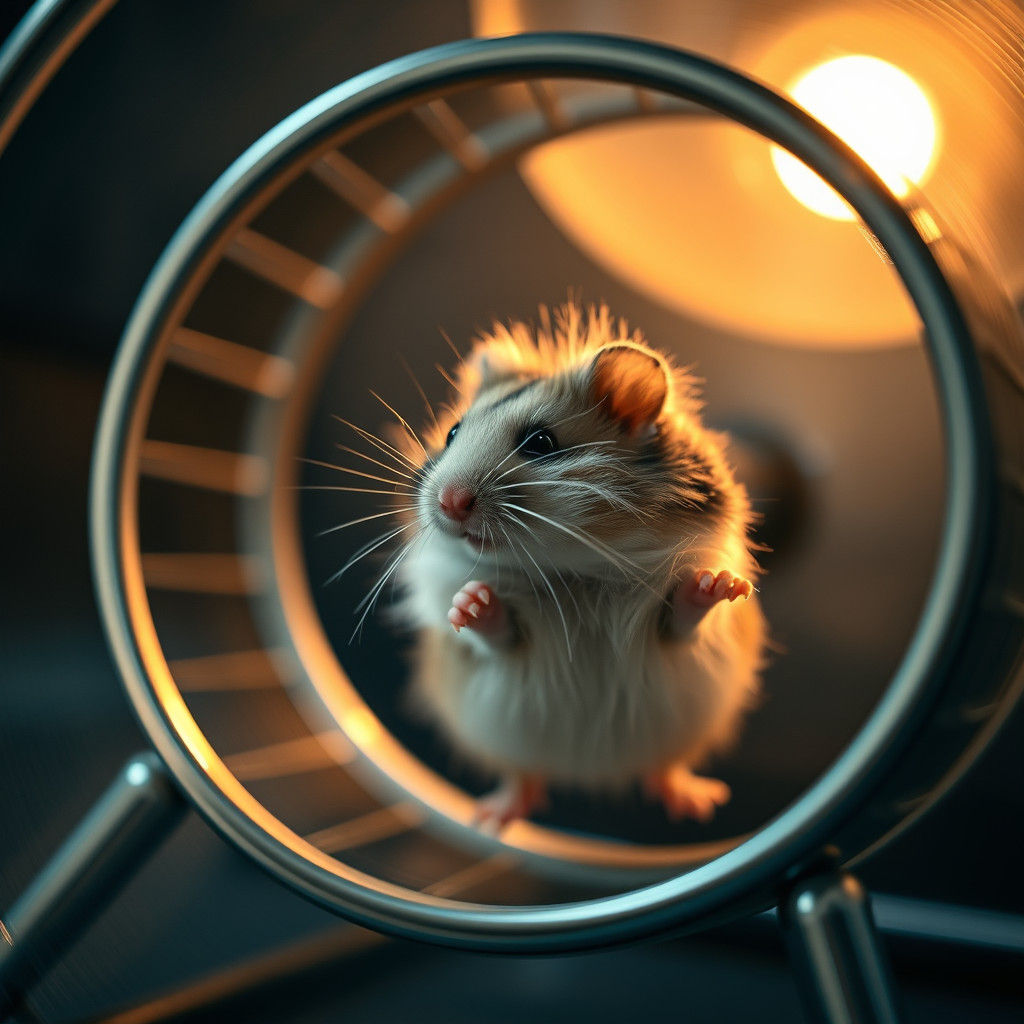 Hyperrealistic Hamster Generates Kinetic Energy