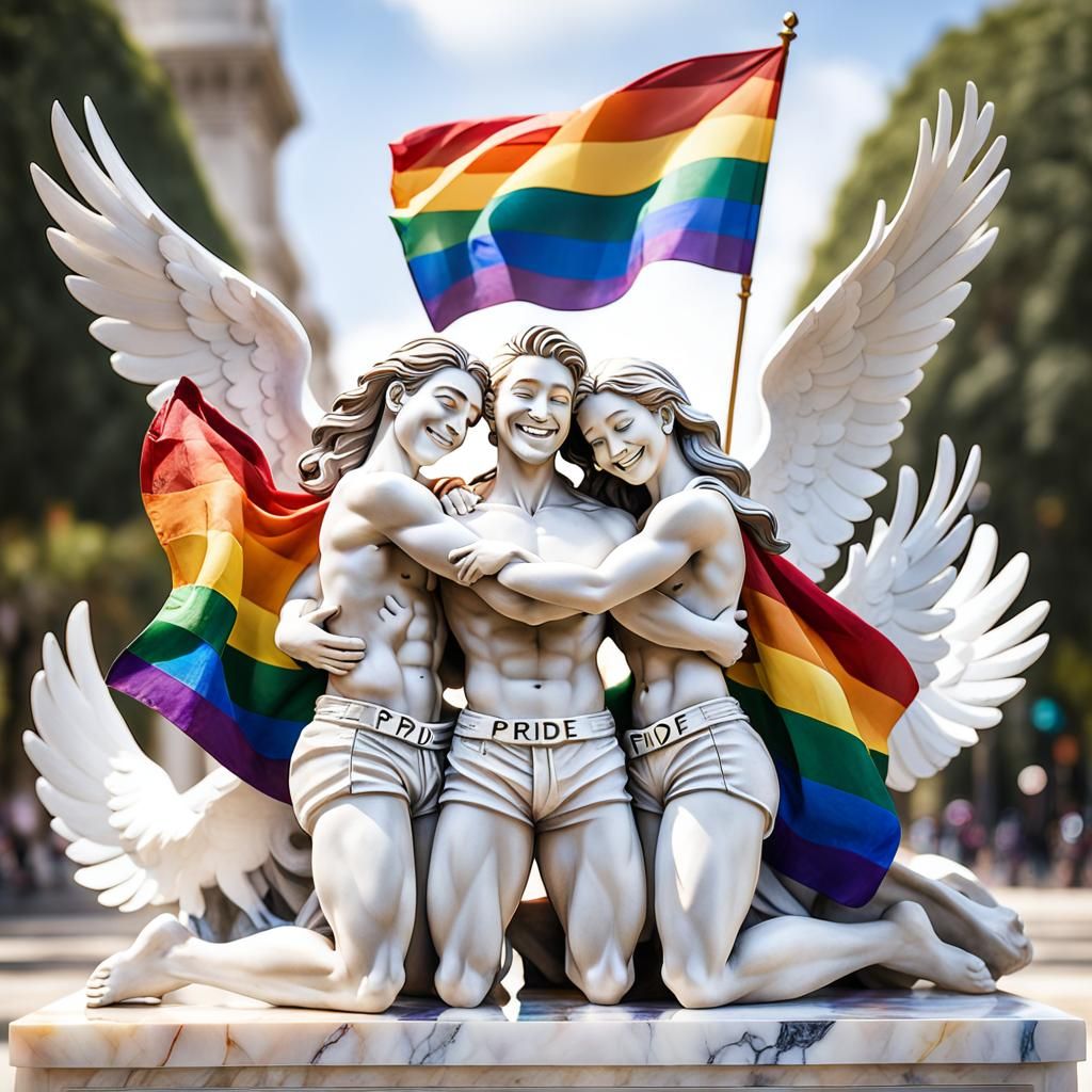 Pride Month sculpture