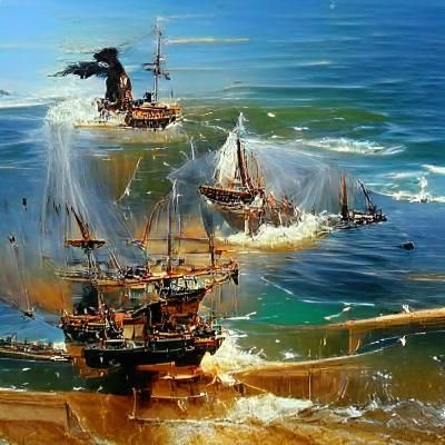 Pirate Ship Battle in Academic Realism