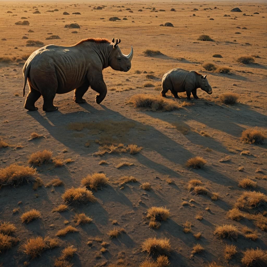 Arctotherium Roams Prehistoric Plains in Cinematic Light