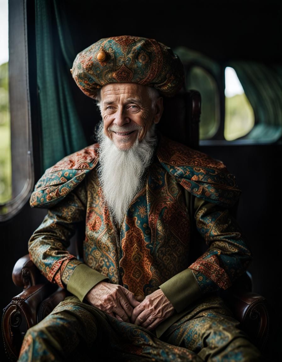 Surreal Restaurant Scene with Beautiful Aliens