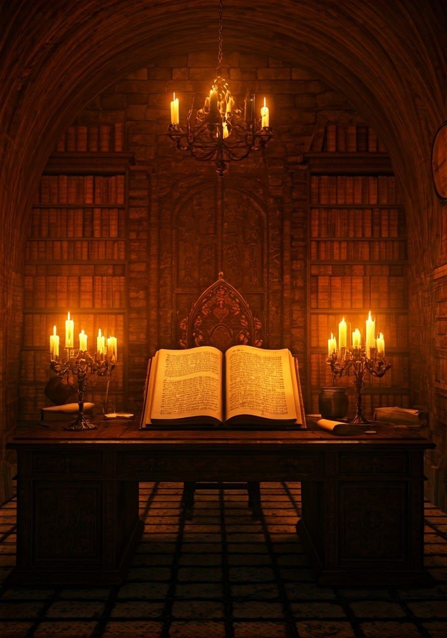 Cryptic Vault of Forgotten Knowledge in Digital Art