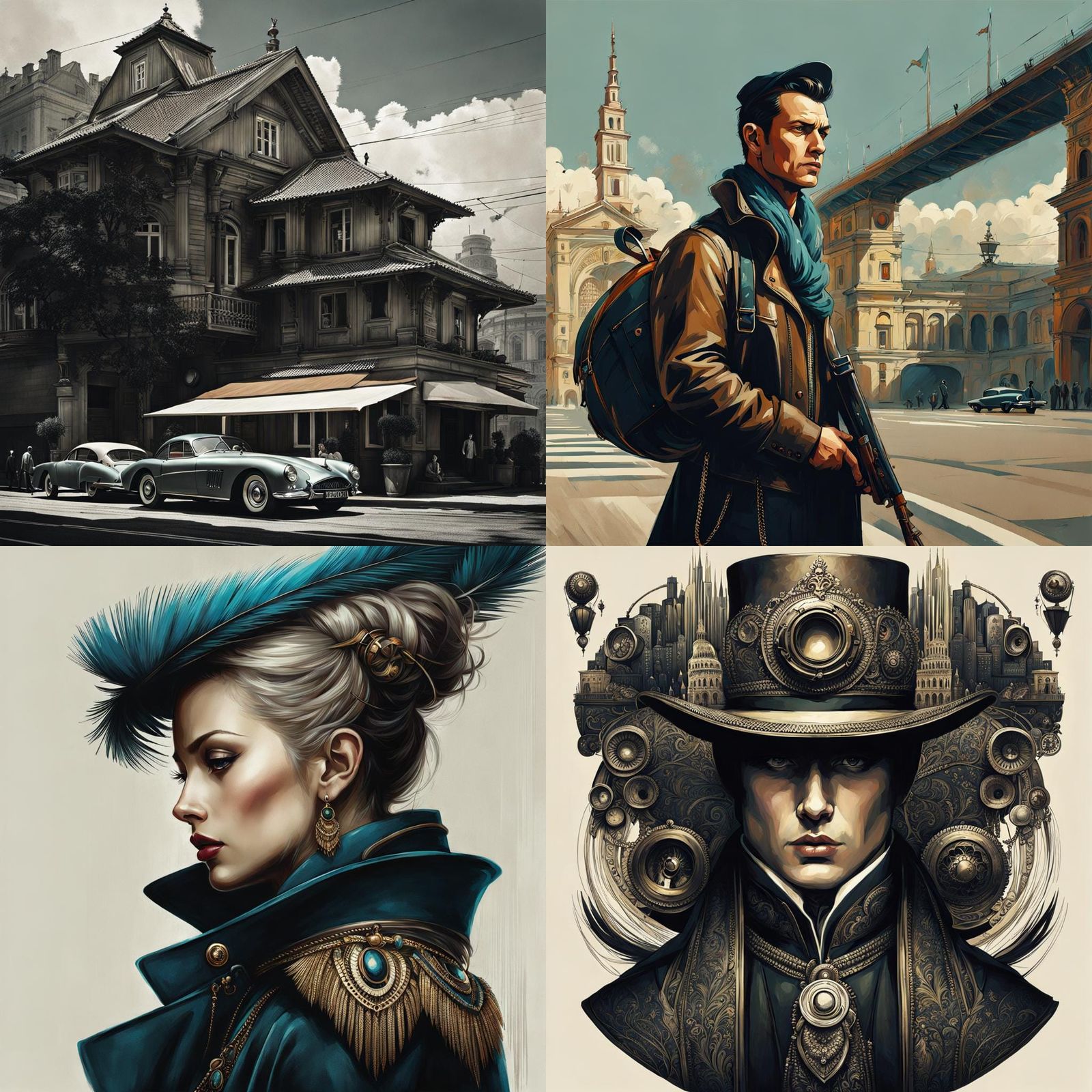 Futuristic Sci-Fi Art in the Style of Dociu