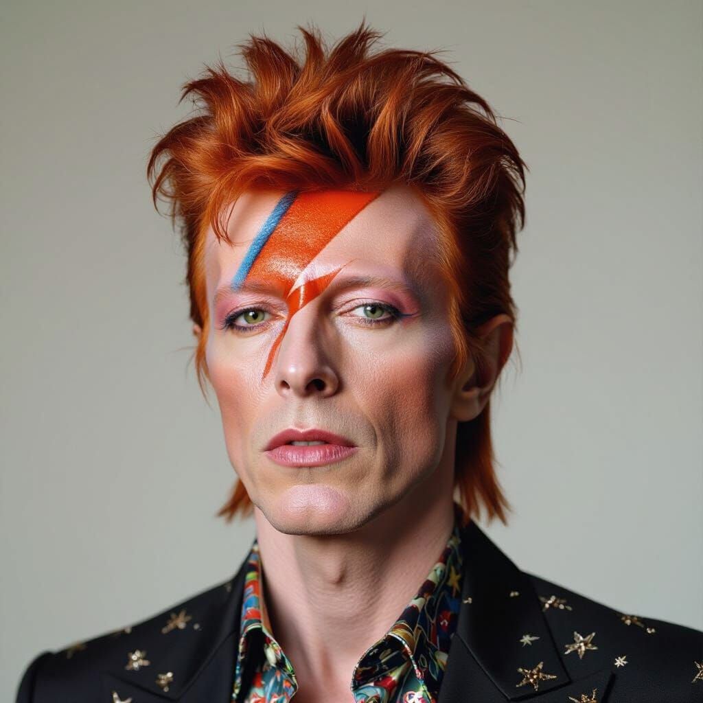 David Bowie as Ziggy Stardust Portrait