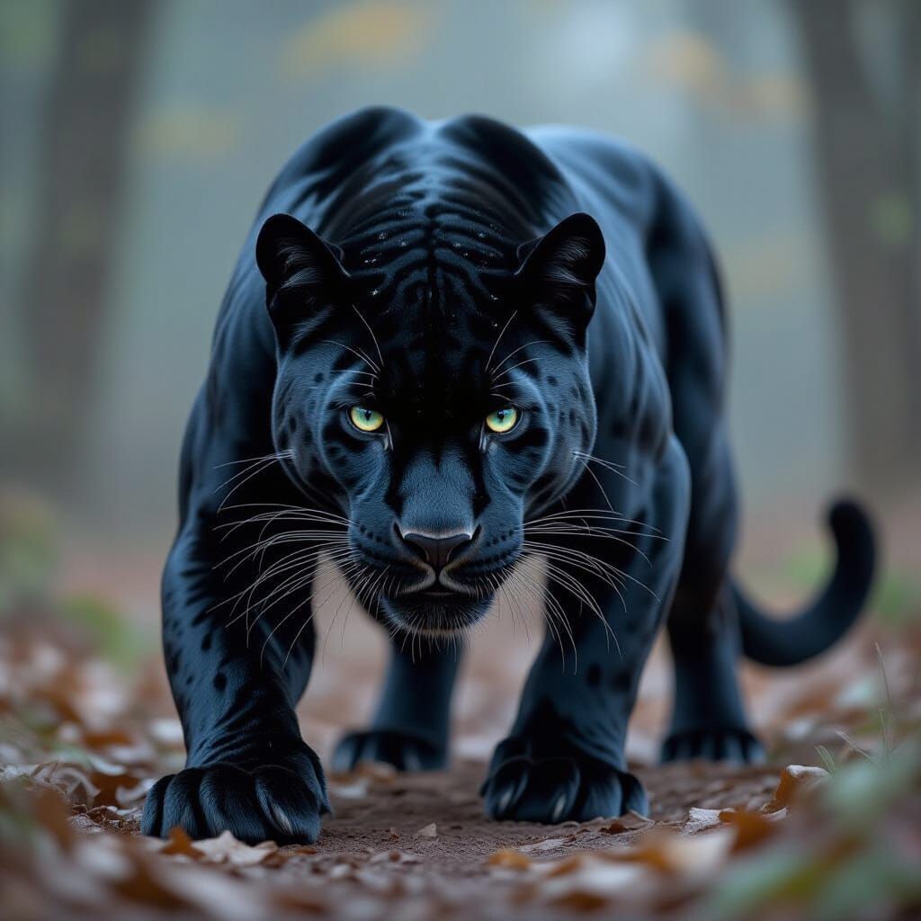 Black Panther Hunt in Dramatic Cinematic Style