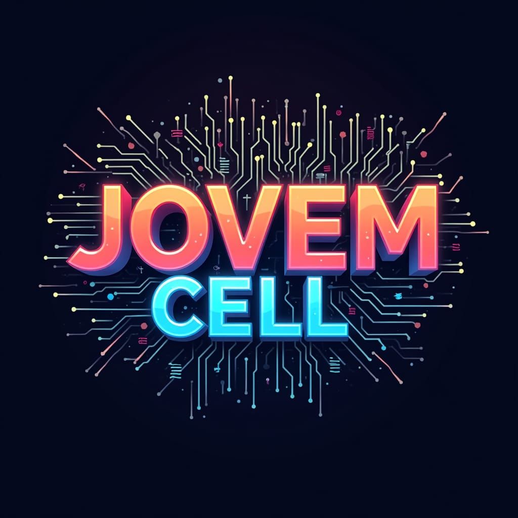 Vibrant Tech Logo in Anime-Inspired Style