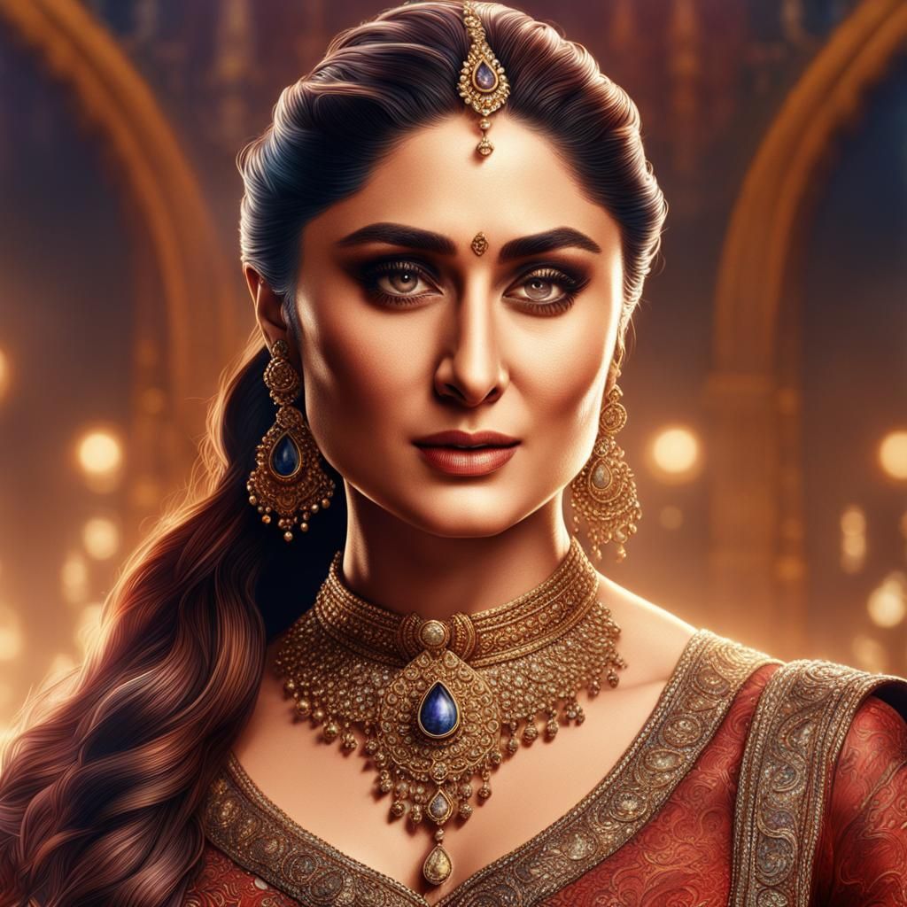 Kareena Kapoor Hairplay: Detailed Matte Painting