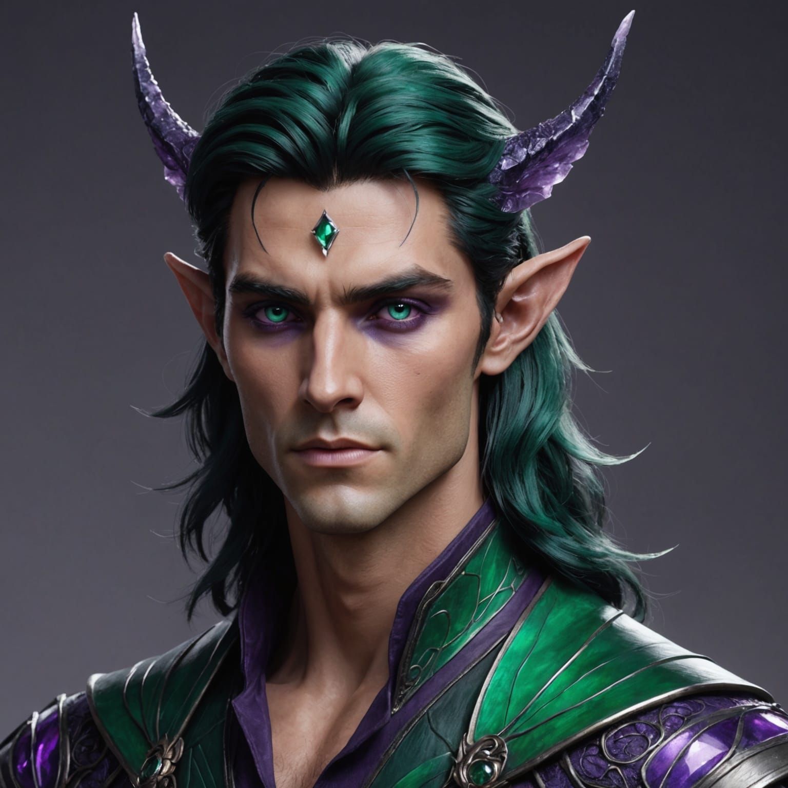 Nyxian Fae in Dark Magical Forest