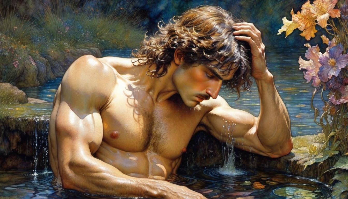 Longing for a Dark Body: Watercolour Collage Landscape