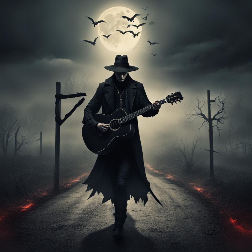 Ominous Crossroads Deal in Dark Fantasy Style