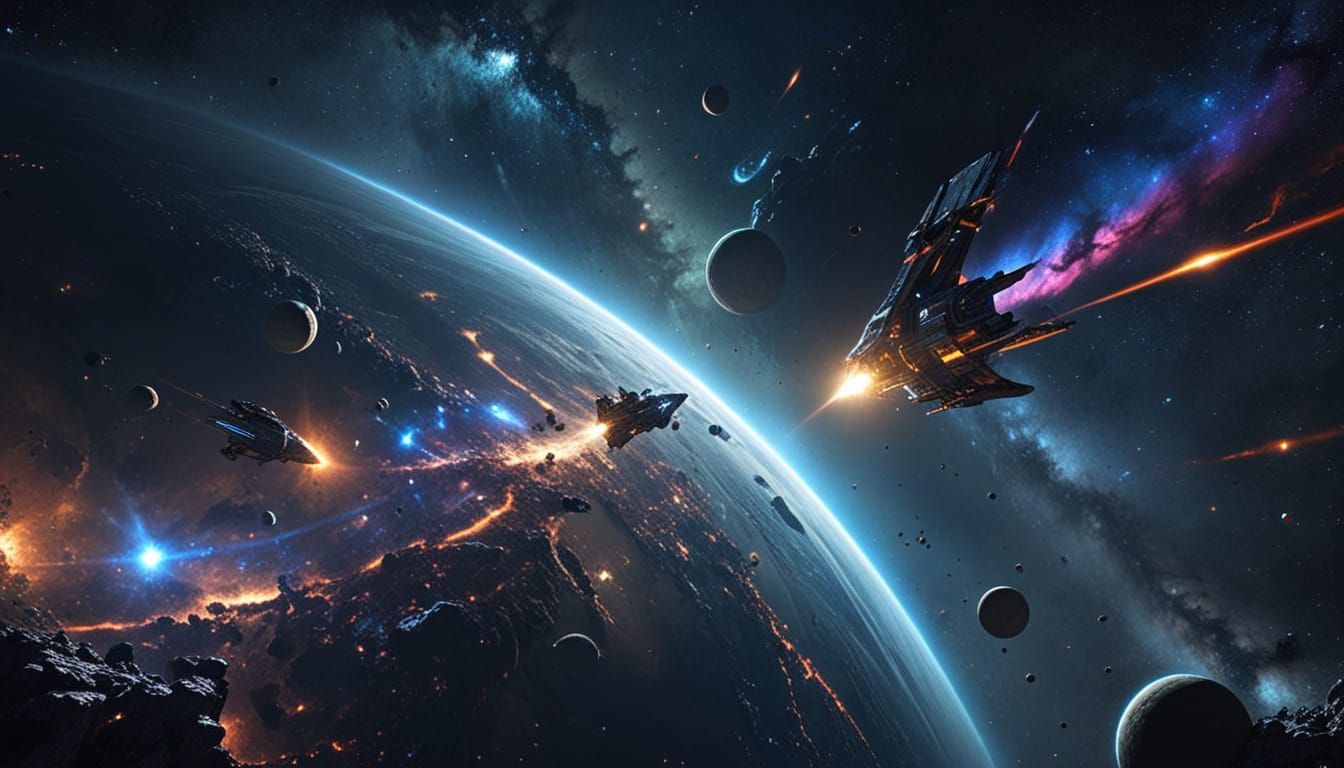 Vibrant Starfield in Deep Outer Space