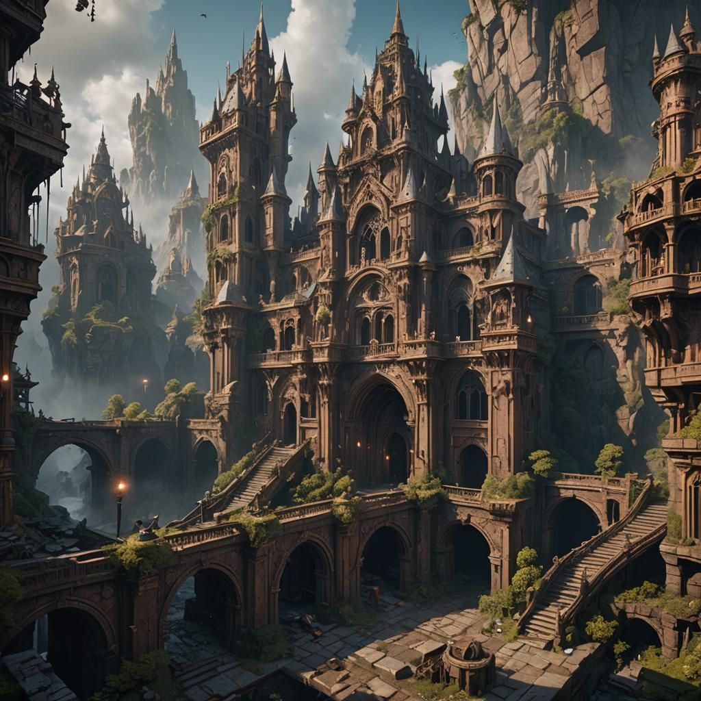 Dangerous Architecture: Detailed Matte Painting