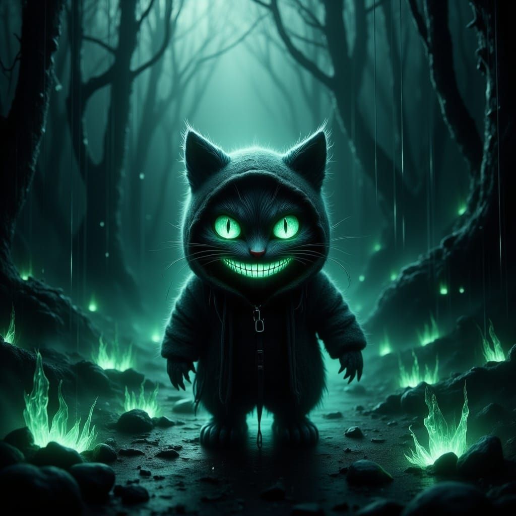 Cheshire Cat Ninja in Dark Rainforest Arena