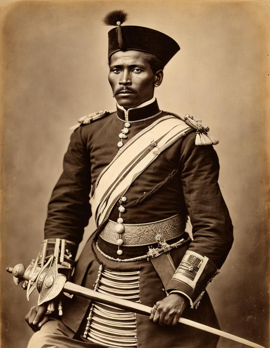 Malagasy Warrior of Queen Ranavalona III in 1881