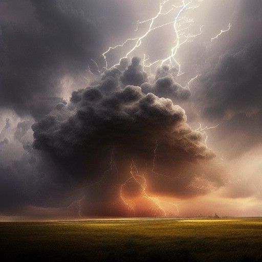 Epic Thunderstorm: Dramatic Digital Matte Painting