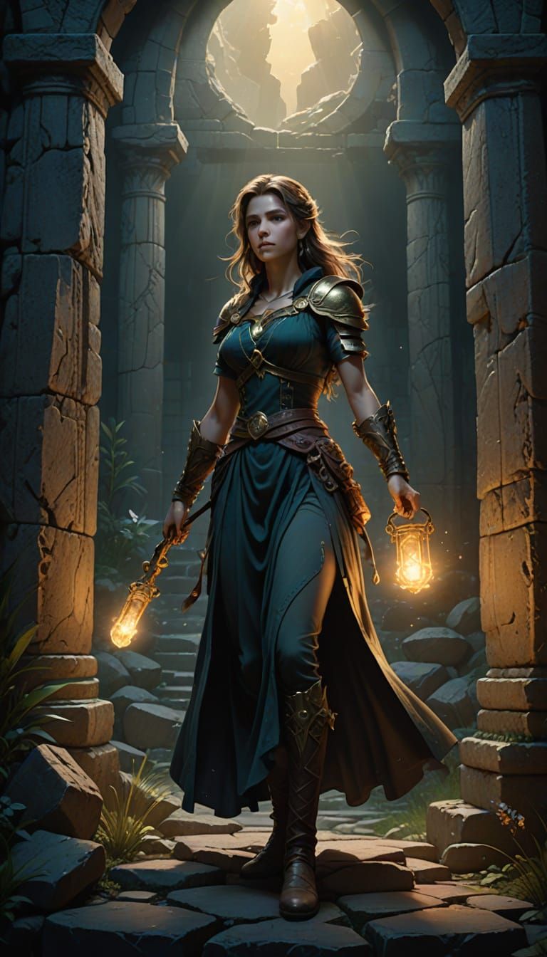 Ethereal Goddess Breaks Free from Ancient Stone Shackles