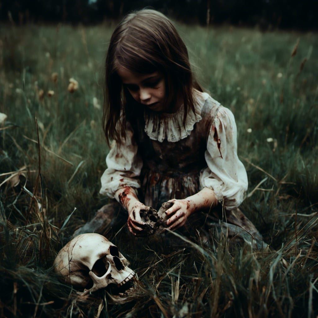 Macabre Discovery: Little Girl Finds Skull