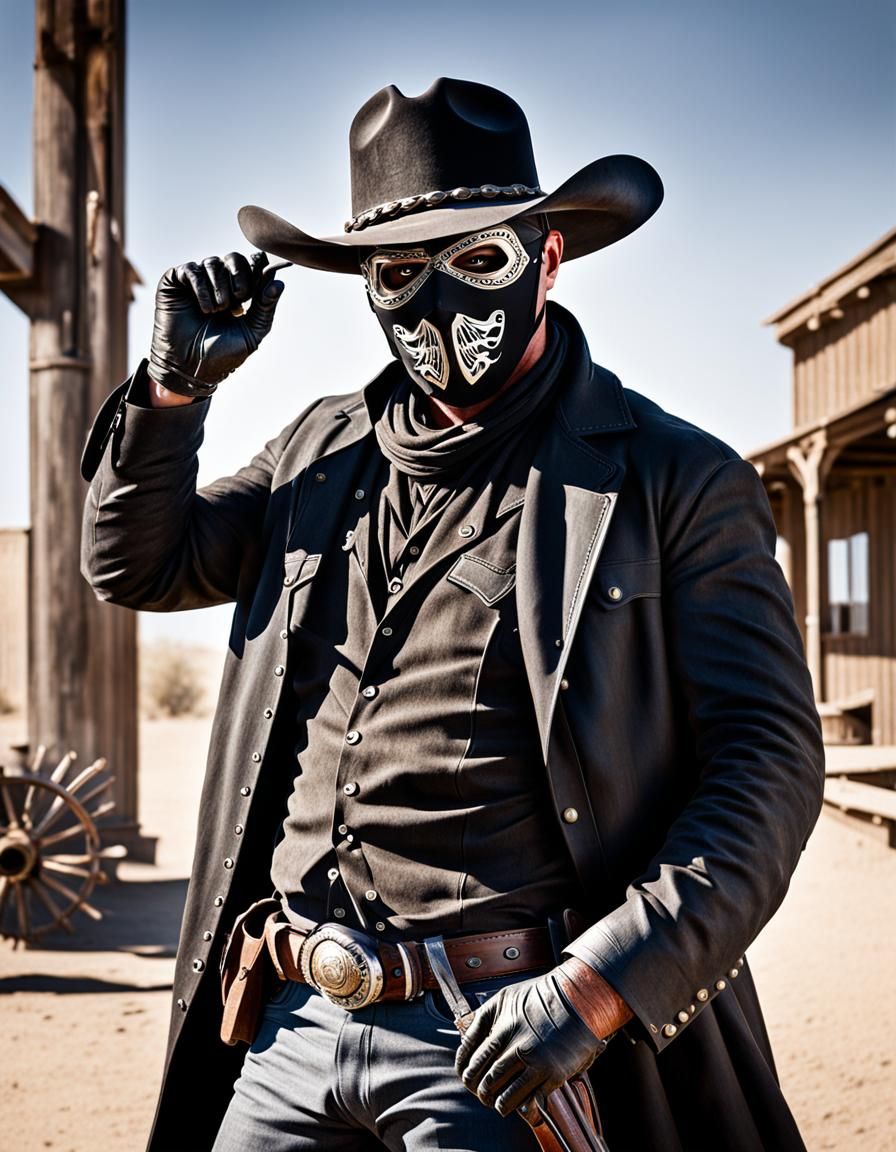 Cowboy Outlaw Bank Heist in the Wild West