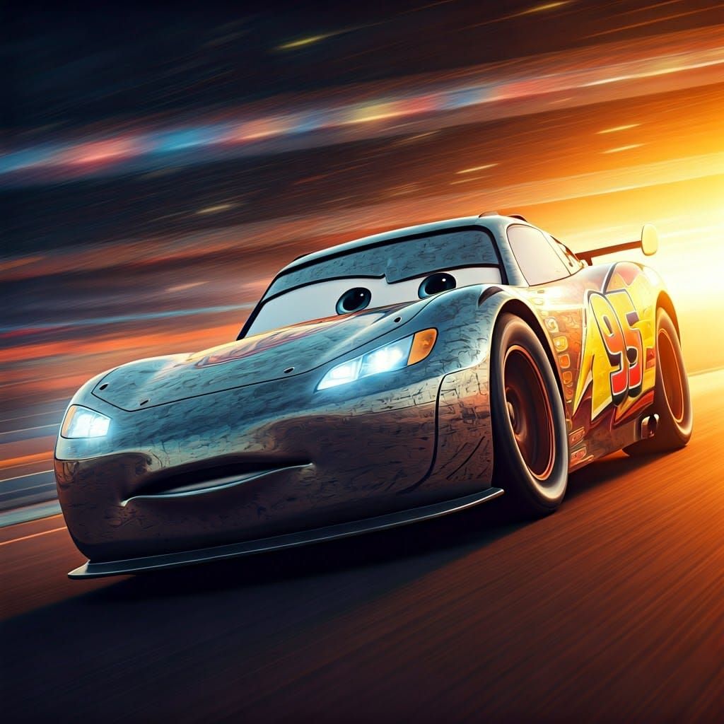 Hyperrealistic Racing Car in Action