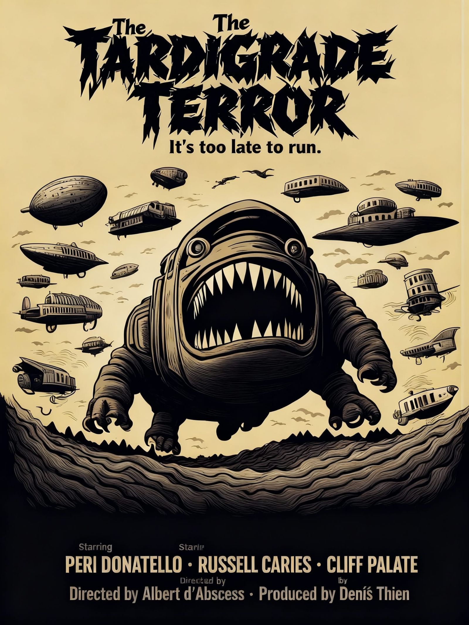 Tardigrade Terror in a Surreal World