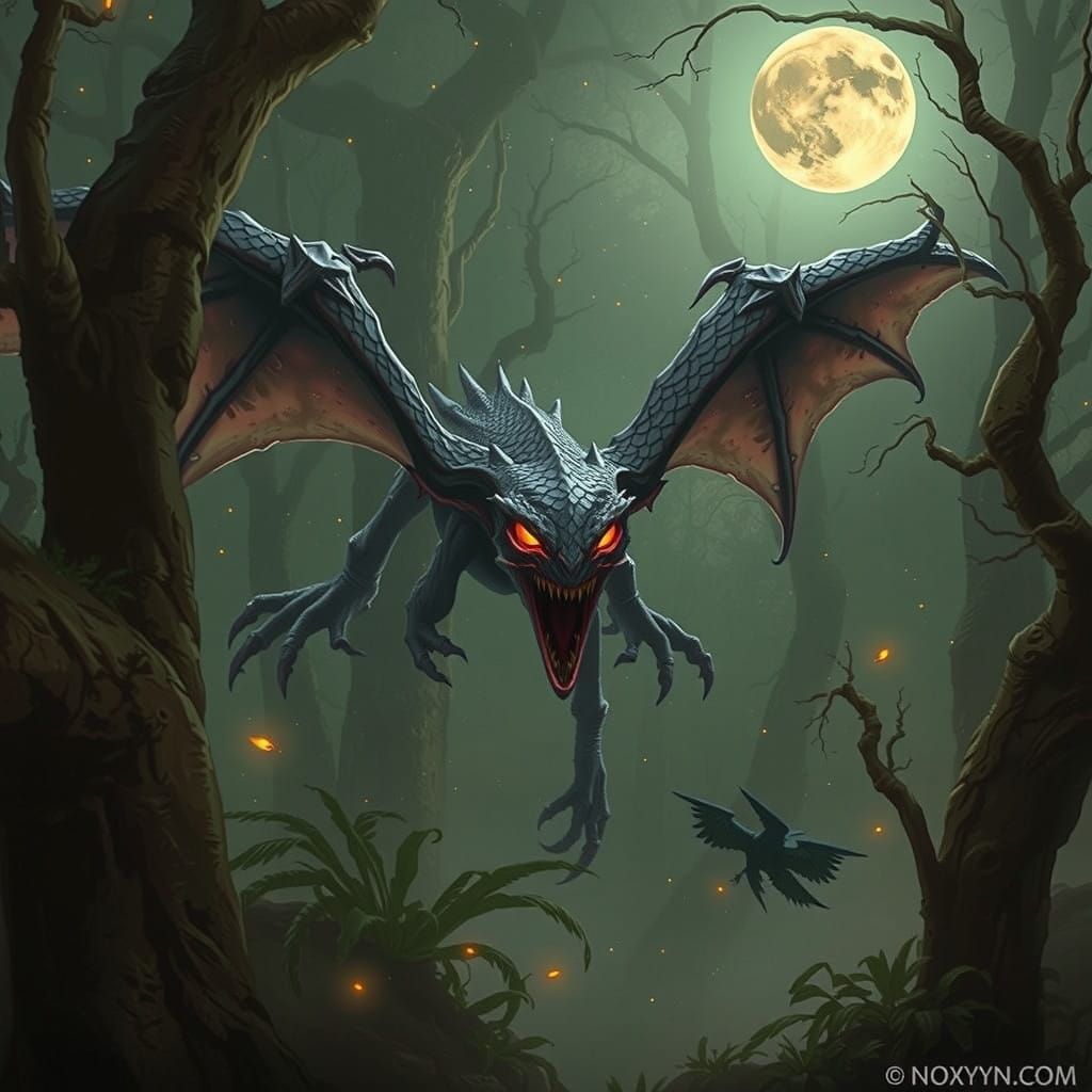 Majestic Jabberwock in Whispers of Ancient Power