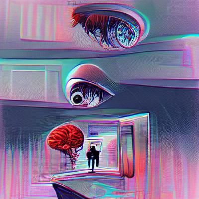 Abstract Minimalist Design in Black and White