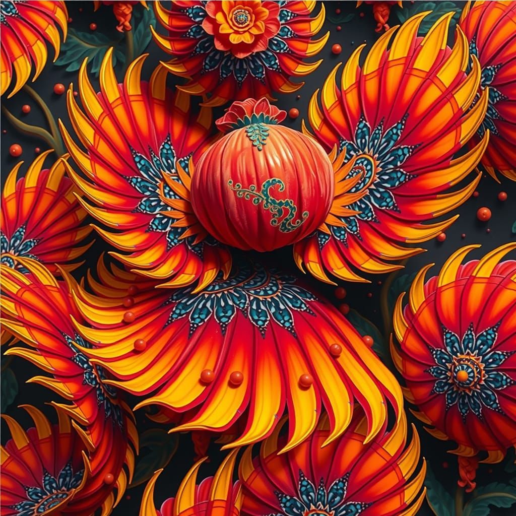 Yellow Dress in Garden of Earthly Delights