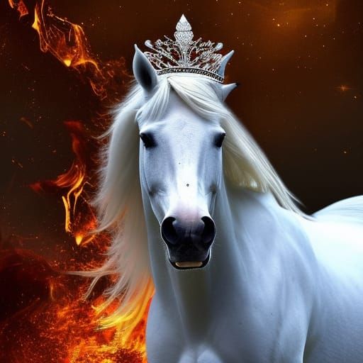 Apocalyptic Horsemen on White, Red, Black, Pale Green Horses