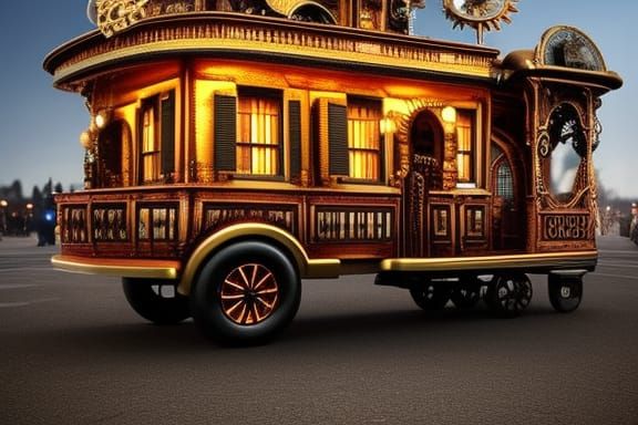 Steampunk Calliope Mobile House in Victorian Style