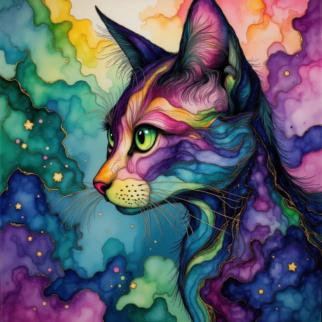 <lora:CalliFlow:1.0> <lora:Neurographic Ink - 2:1.0>  a maje...