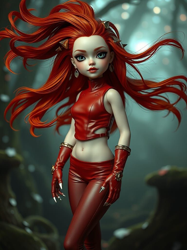 Ethereal Goddess in Whimsical Dreamworld