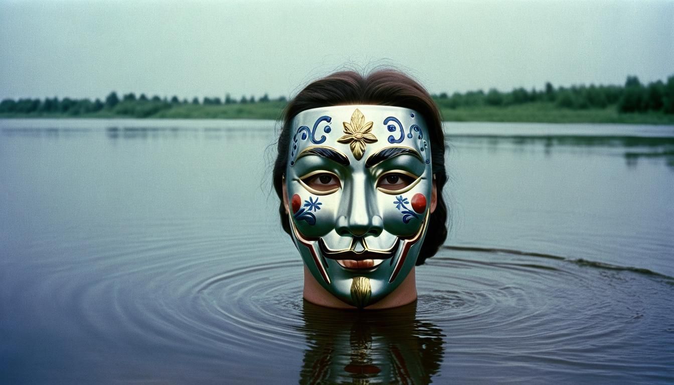 Water Bottle Label Design in White and Blue