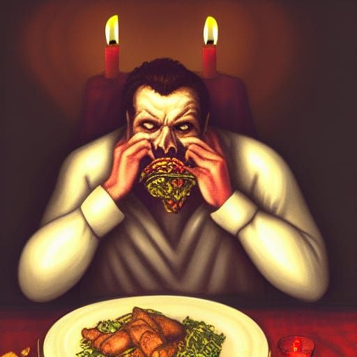 Eating a meal