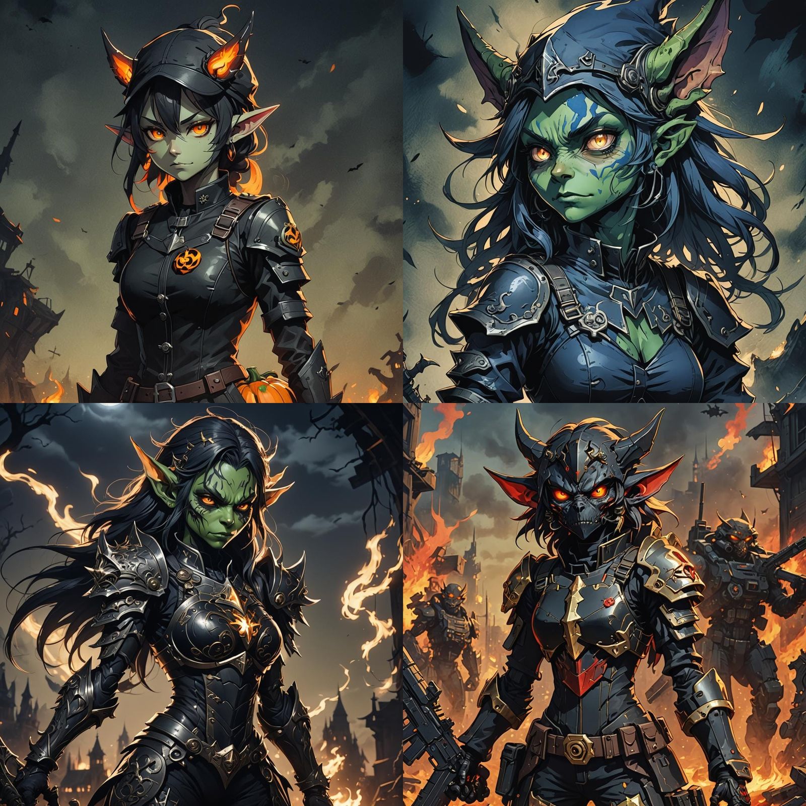Shadowfire Goblin in Halloween Military Attire