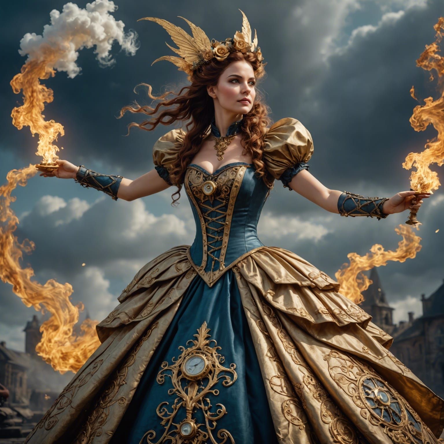 Fées Thalassa feu des mondes or  encourager félicitations ch...