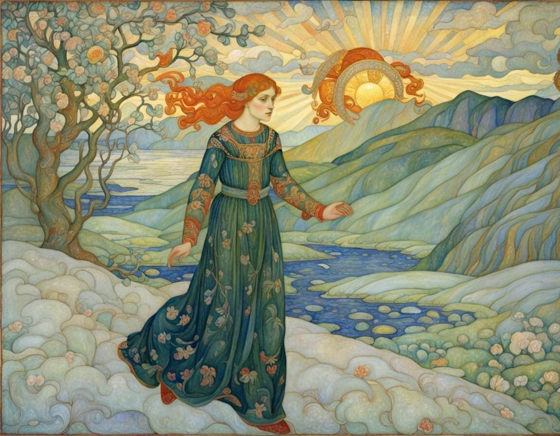 Arts and Crafts Inspired Composition