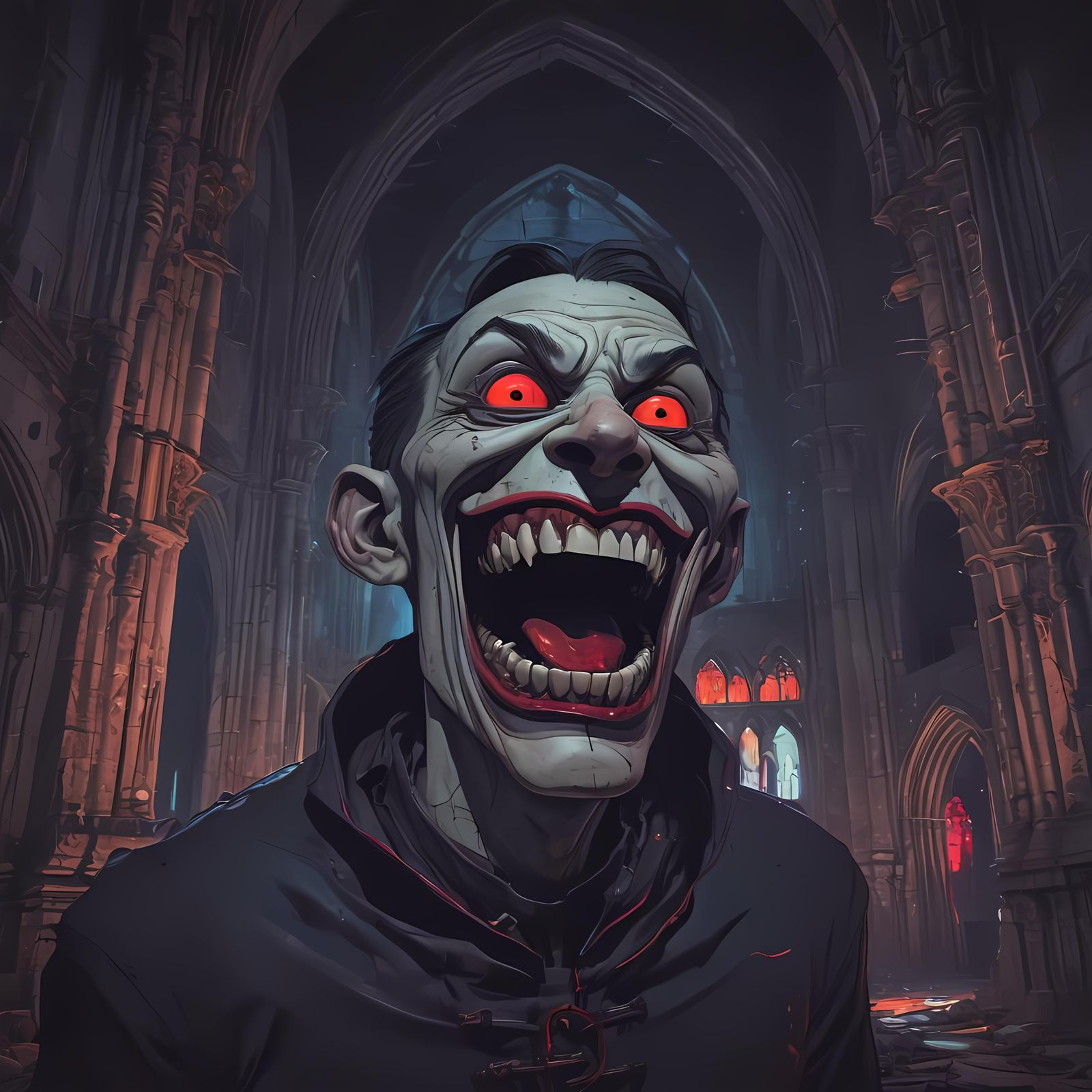 Epic Horror Cartoon Monster