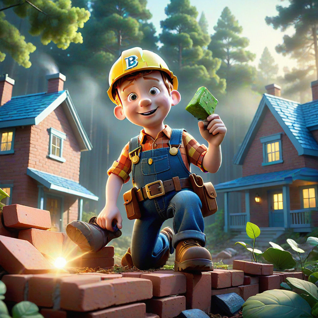 Bob the Builder Farmer Pickles Builds in Vibrant Forest Land...