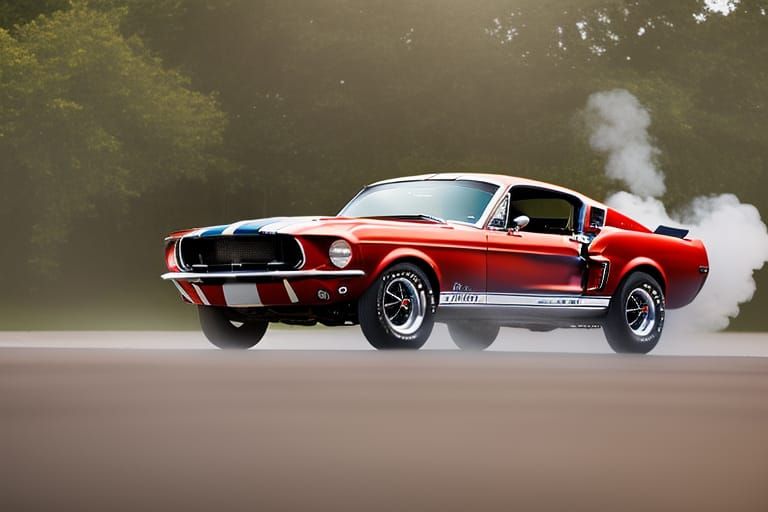 Ford Mustang Shelby Burnout in Hyperdetailed 8K