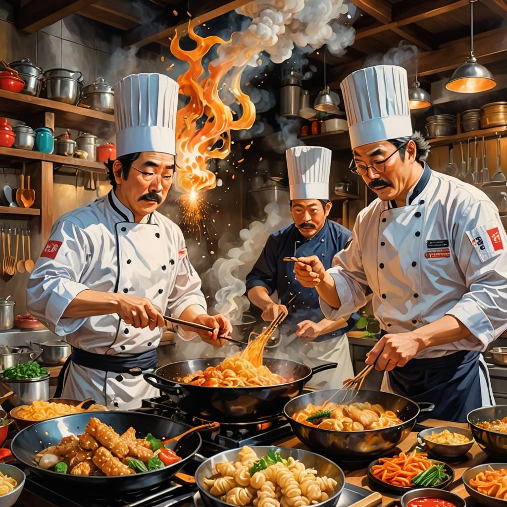 Chefs' Japanese Food Battle, Miyazaki-Inspired Illustration